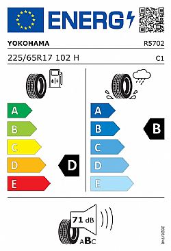 Yokohama Geolander 225/65R17 102H G058(Εως 10-ατοκες δοσεις)