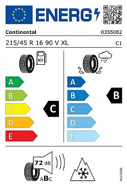 Continental 215/45R16 90V XL FR AllSeasonContact  (Εως 10-ατοκες δοσεις)