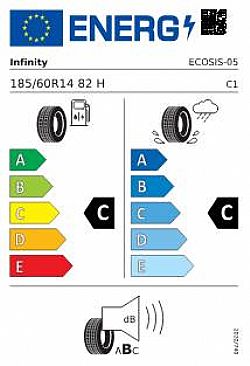 INFINITY 185/60/R14 ECOSIS 82H (Εως 10-ατοκες δοσεις)