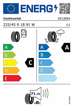 Continental 225/45R18 91W FR PremiumContact 7 (Εως 10-ατοκες δοσεις)