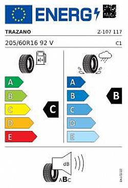 Trazano ZuperEco 205/60R16 Z-107 92V (Εως 10-ατοκες δοσεις)