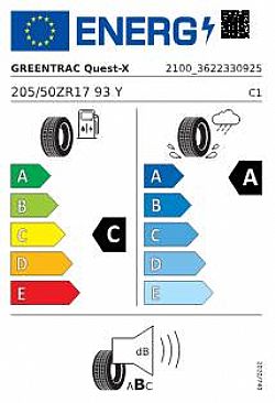 GREENTRACK 205/50R17 QUEST-X 93Y XL (Εως 10-ατοκες δοσεις)